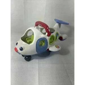 2005 Fisher Price Little People Jet Airplane Lights Sounds and pilot‎ Toy